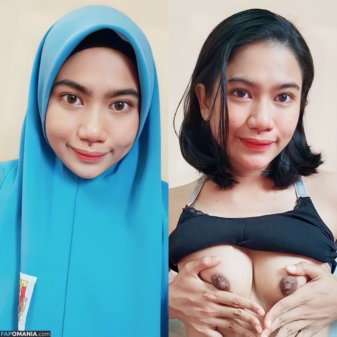 Hijab Off Girls / Hijab On Nu OnlyFans  Foto vazada #2