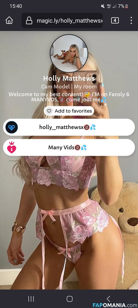 Holly Matthews / HollyMatthewsx / holly_matthewsx / hollymatthews Nu OnlyFans  Foto vazada #4