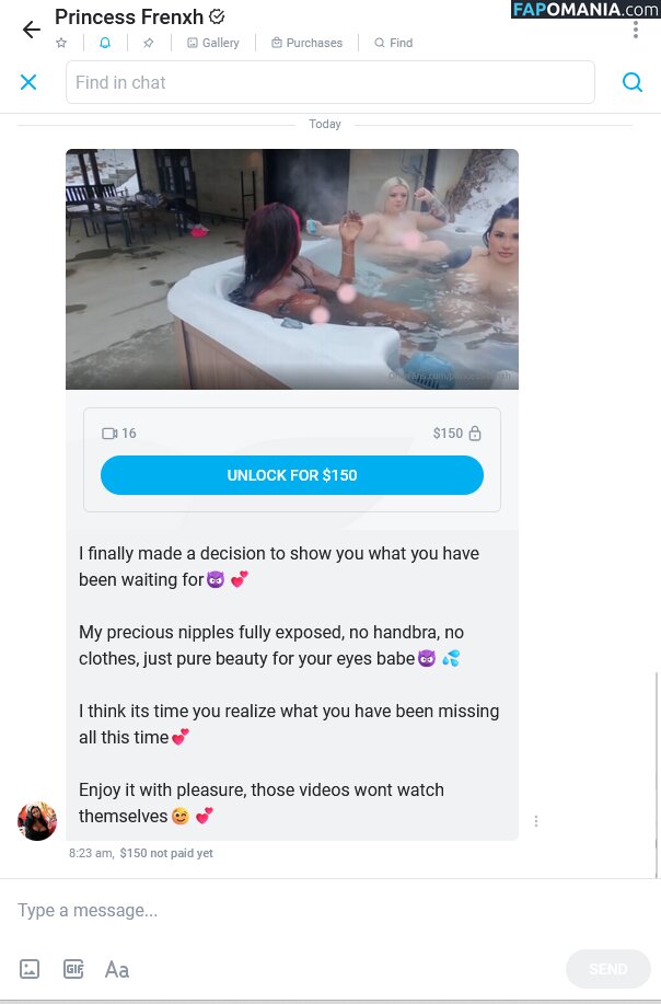 PrincessFrenxh / princesssfrenxh Nu OnlyFans  Foto vazada #1
